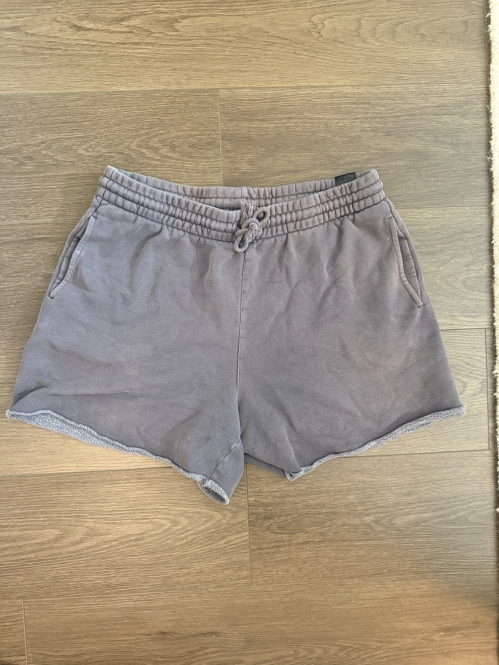 TNA Cozy Sweat Short, size large, eggplant